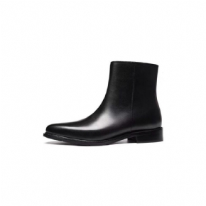 Bottes Pour Hommes Bottines À Bout Pointu Cuir Chic