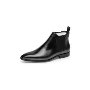 Bottes Pour Hommes Bottines Chelsea Doublées Fourrure Exotique