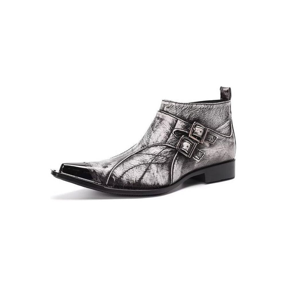 Bottes Pour Hommes Bottines Chics - Gris