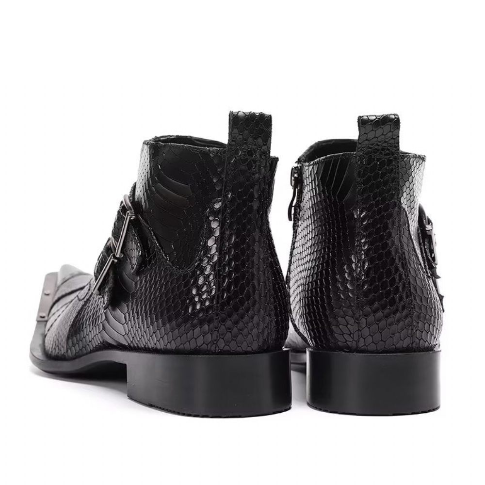 Bottes Pour Hommes Bottines Chics - Noir