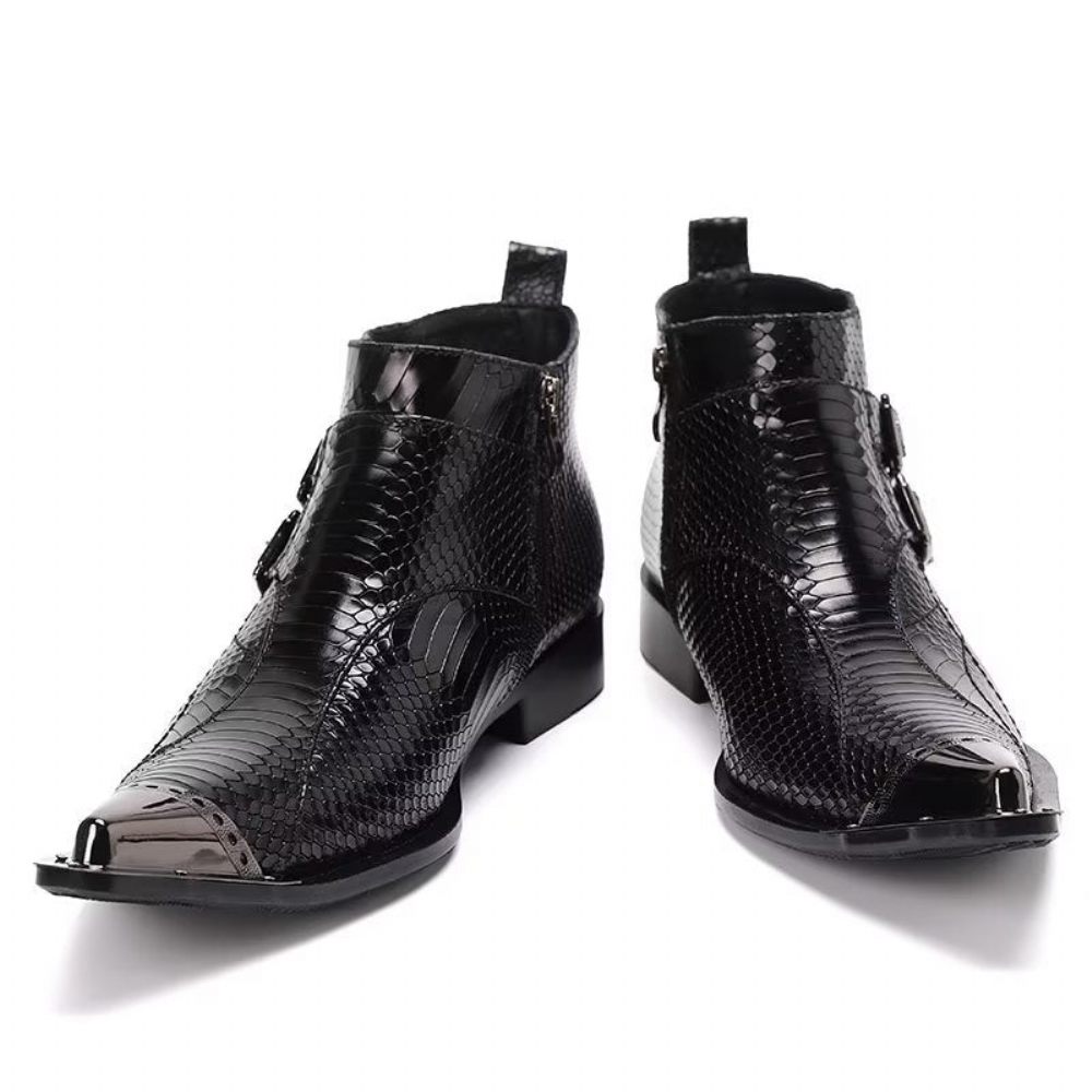 Bottes Pour Hommes Bottines Chics - Noir