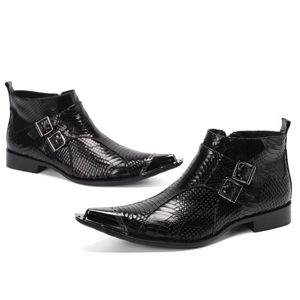 Bottes Pour Hommes Bottines Chics - Noir