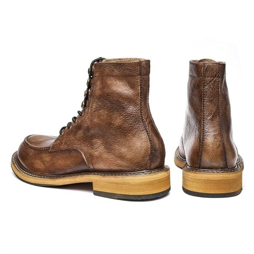 Bottes Pour Hommes Bottines Chics - Café