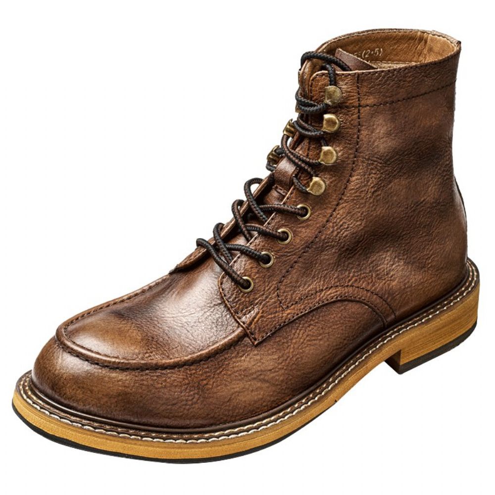 Bottes Pour Hommes Bottines Chics - Café