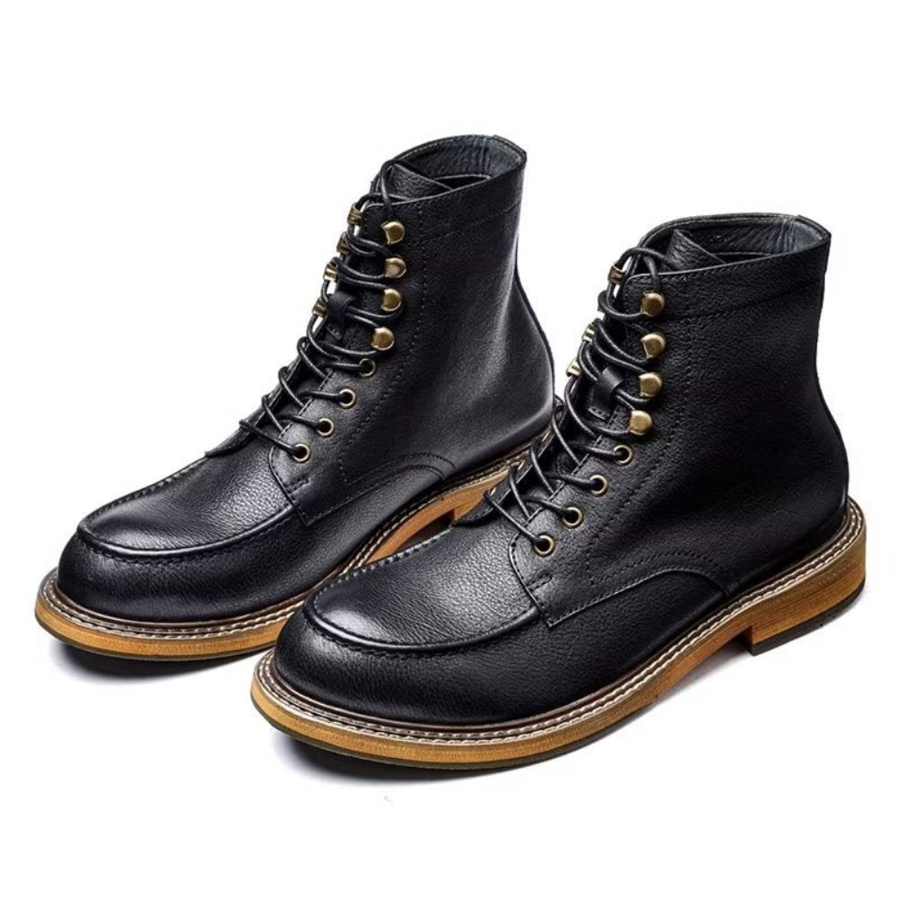 Bottes Pour Hommes Bottines Chics - Noir