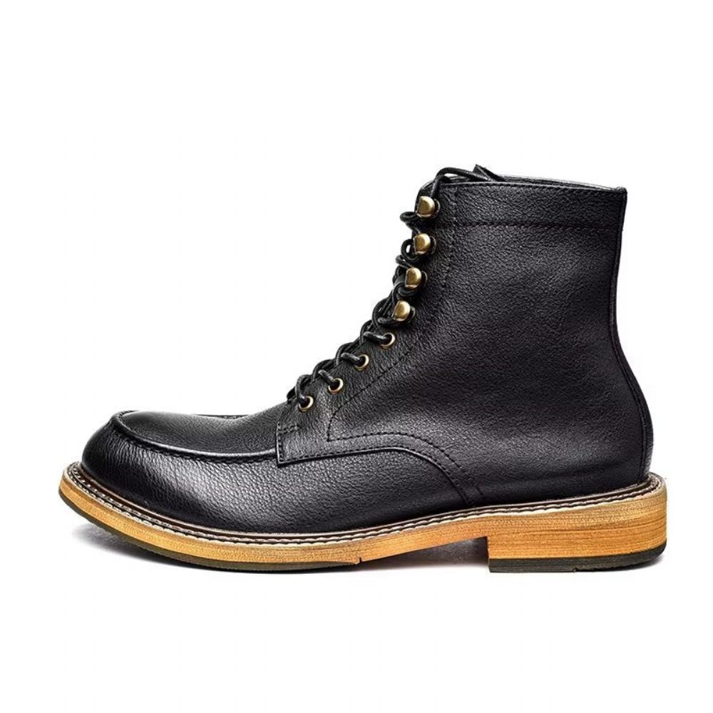 Bottes Pour Hommes Bottines Chics - Noir