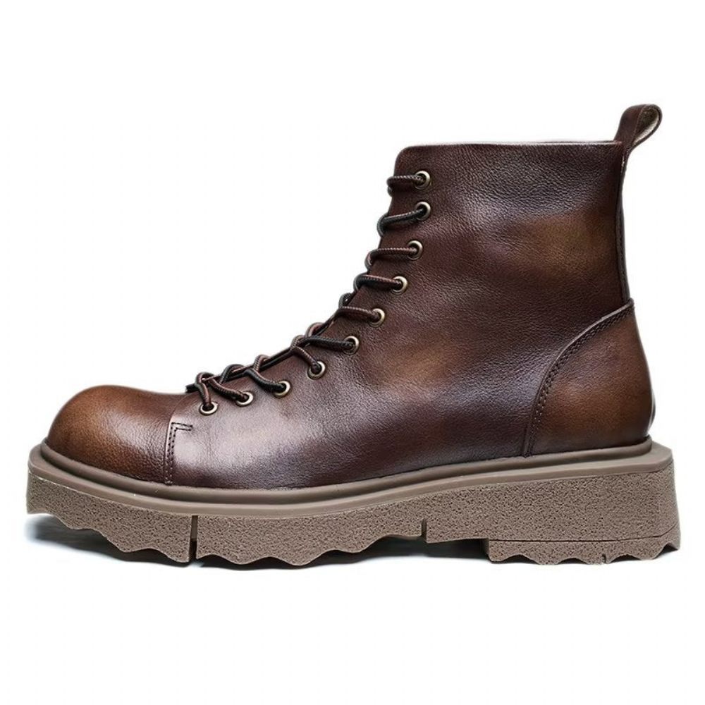 Bottes Pour Hommes Bottines Chics - Café