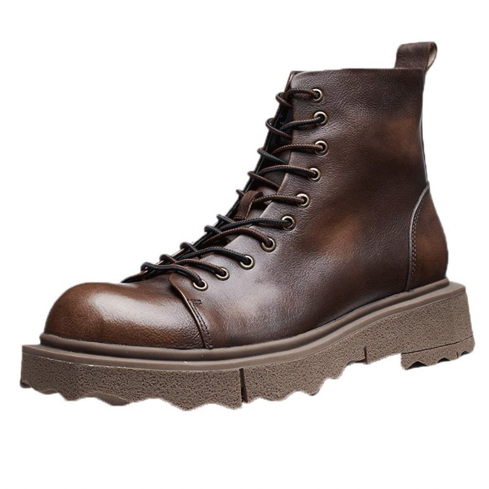 Bottes Pour Hommes Bottines Chics - Café