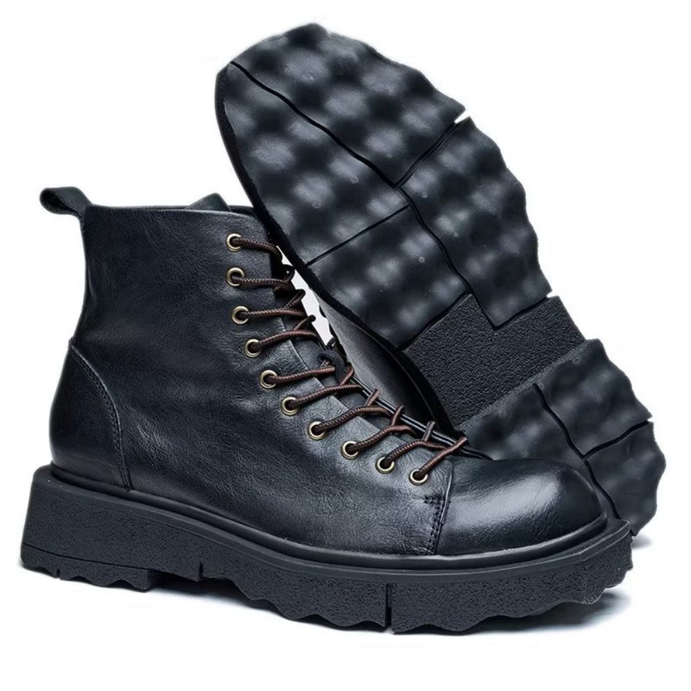 Bottes Pour Hommes Bottines Chics - Noir