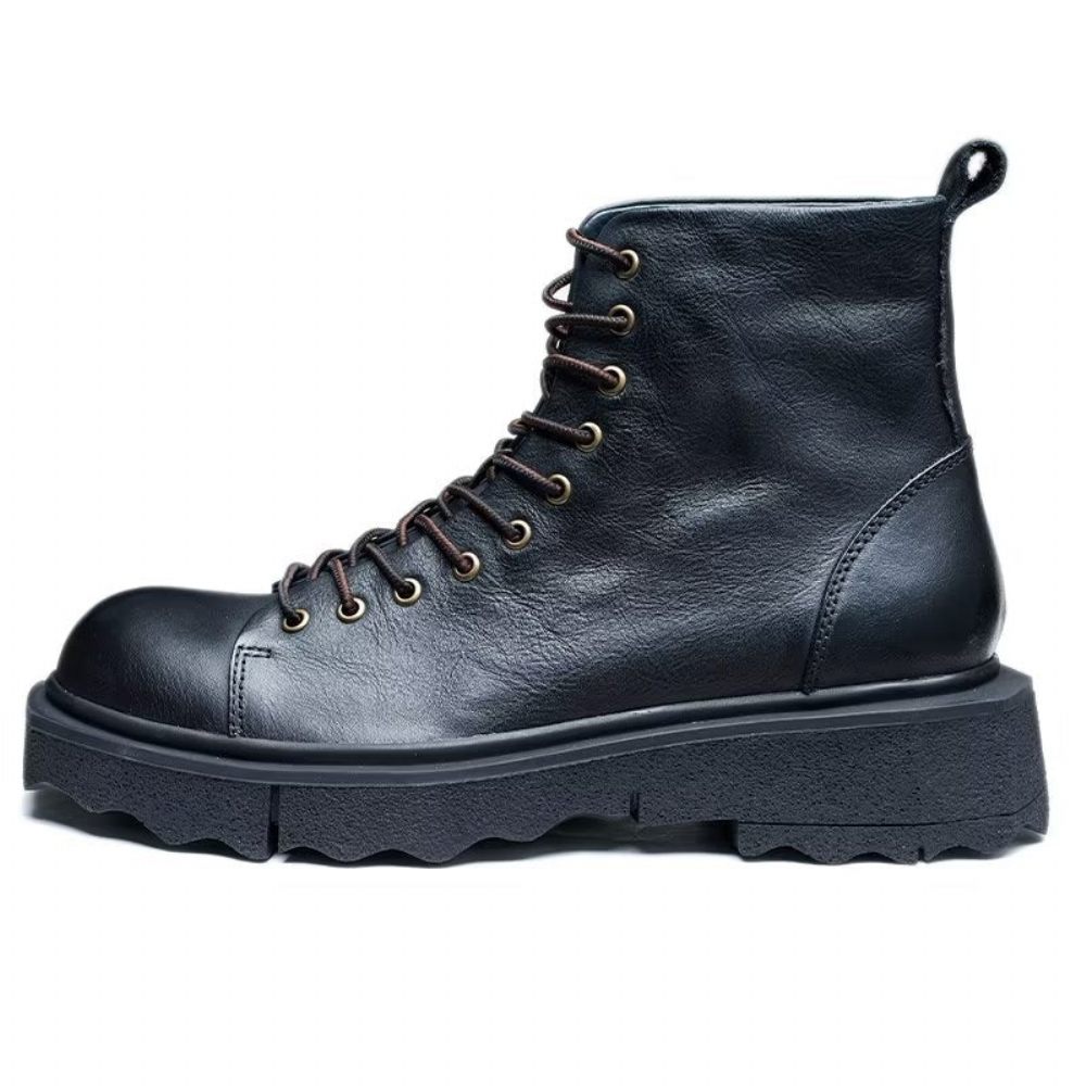 Bottes Pour Hommes Bottines Chics - Noir