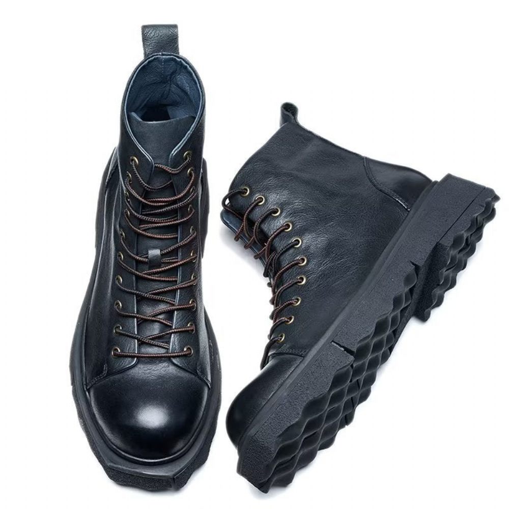 Bottes Pour Hommes Bottines Chics - Noir