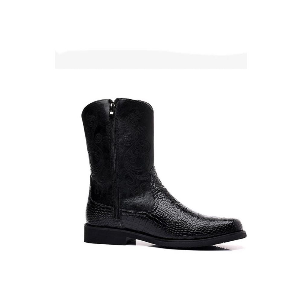 Bottes Pour Hommes Bottines Chics - Noir