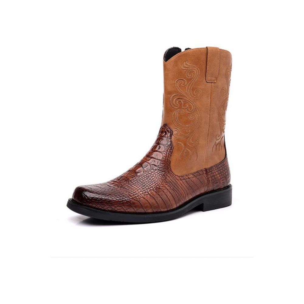 Bottes Pour Hommes Bottines Chics - Marron