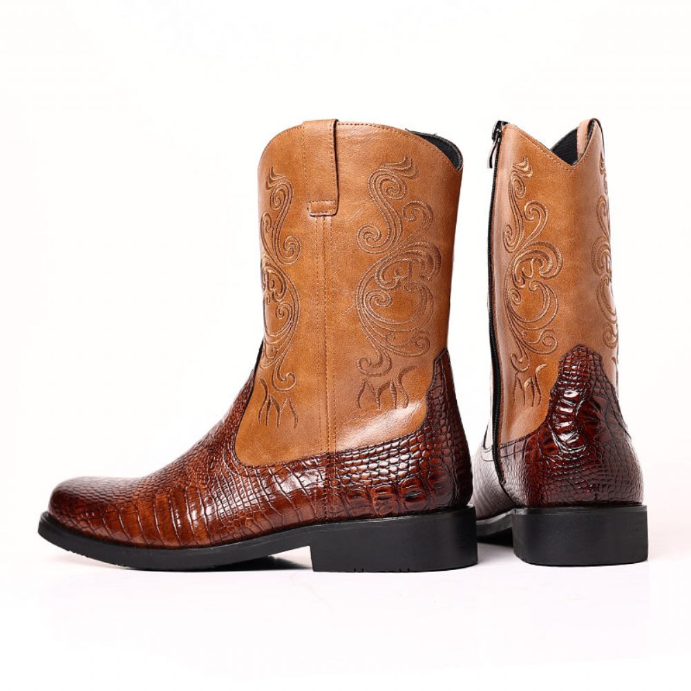 Bottes Pour Hommes Bottines Chics - Marron