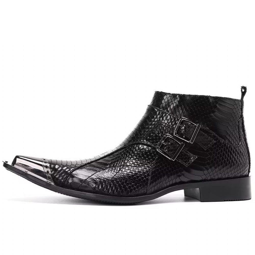 Bottes Pour Hommes Bottines Chics - Noir