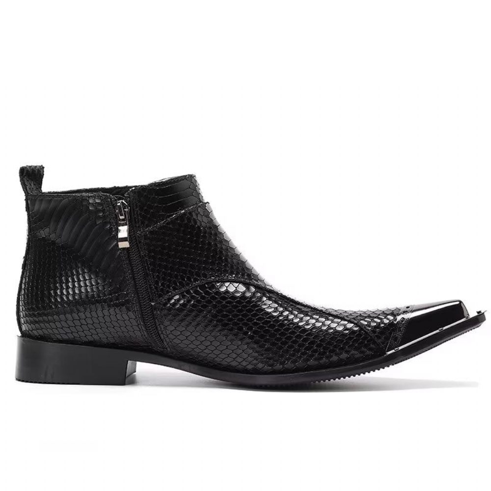 Bottes Pour Hommes Bottines Chics - Noir