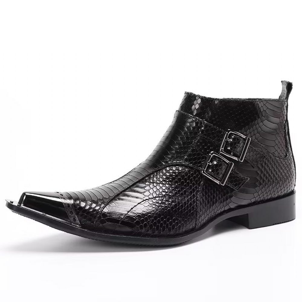 Bottes Pour Hommes Bottines Chics - Noir