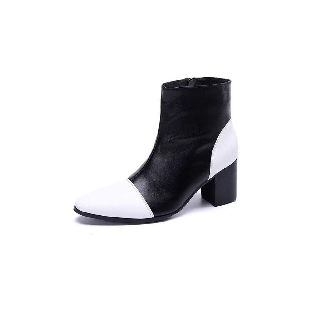 Bottes Pour Hommes Bottines Chics - Blanc