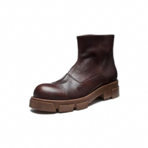 Bottes Pour Hommes Bottines Cloutées À Enfiler Cuir Vache Élégantes