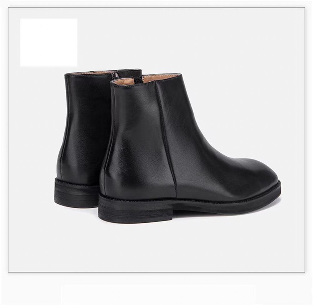 Bottes Pour Hommes Bottines Confortables - Noir