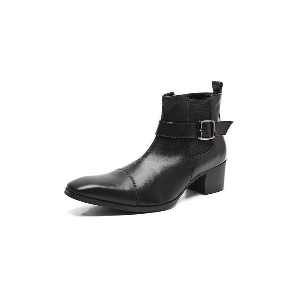 Bottes Pour Hommes Bottines Cuir