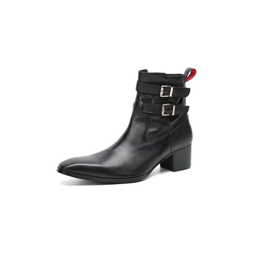 Bottes Pour Hommes Bottines Cuir Élégantes