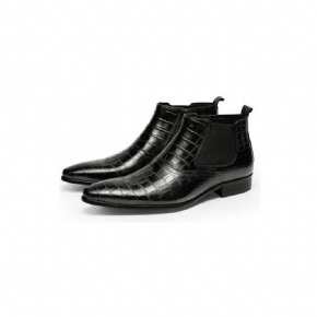 Bottes Pour Hommes Bottines Décontractées À Fermeture Éclair Luxe Croctex