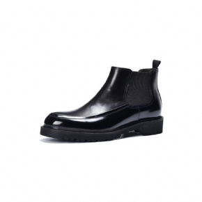 Bottes Pour Hommes Bottines À Enfiler Cuir Luxe