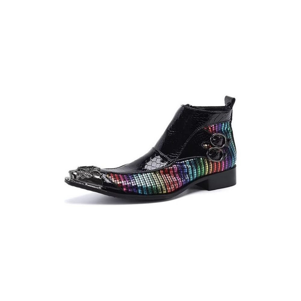 Bottes Pour Hommes Bottines Exotiques - Multicolore