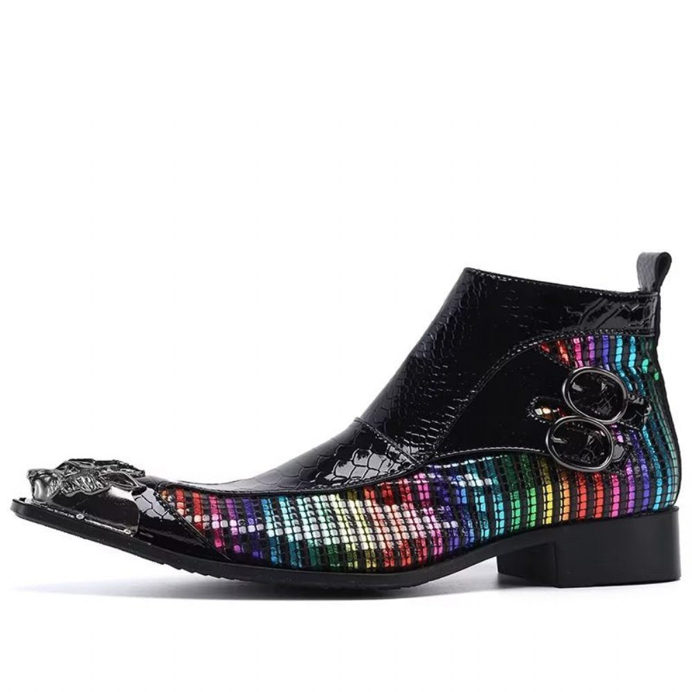 Bottes Pour Hommes Bottines Exotiques - Multicolore