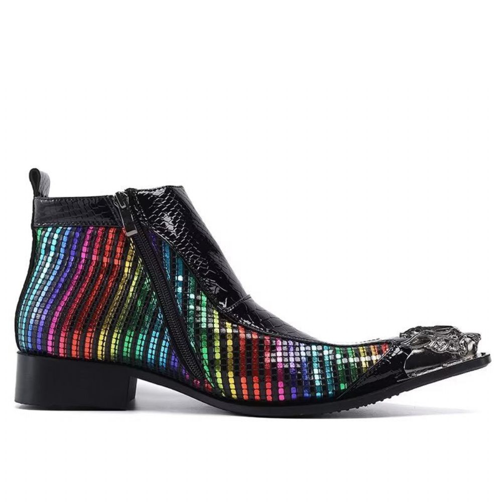 Bottes Pour Hommes Bottines Exotiques - Multicolore