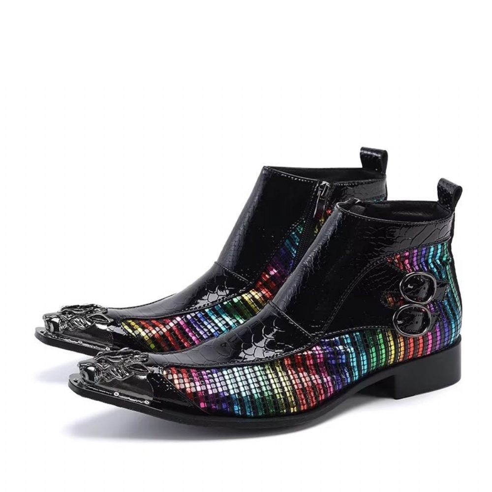 Bottes Pour Hommes Bottines Exotiques - Multicolore