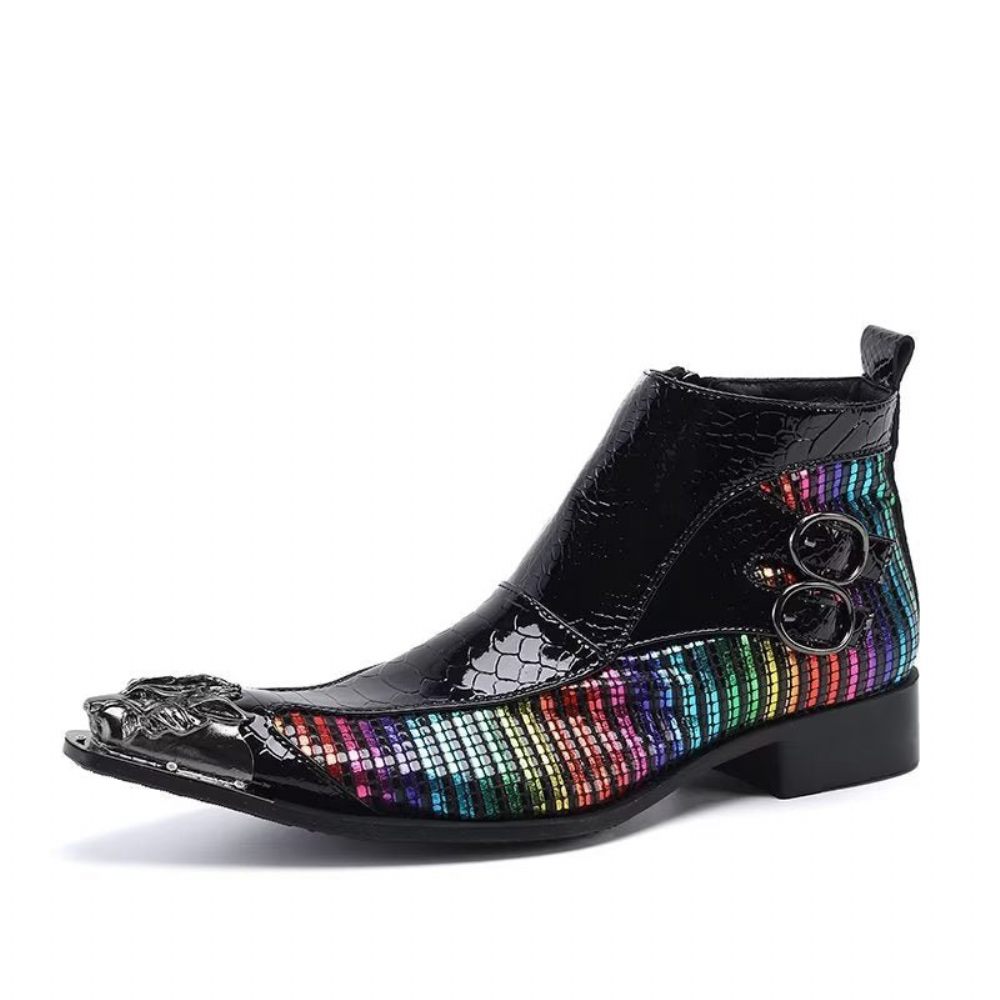 Bottes Pour Hommes Bottines Exotiques - Multicolore