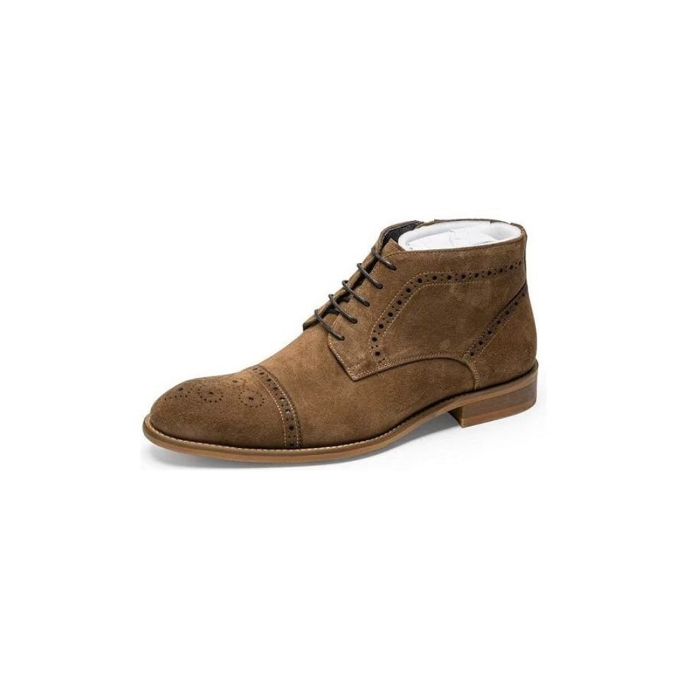 Bottes Pour Hommes Bottines Habillées - Marron