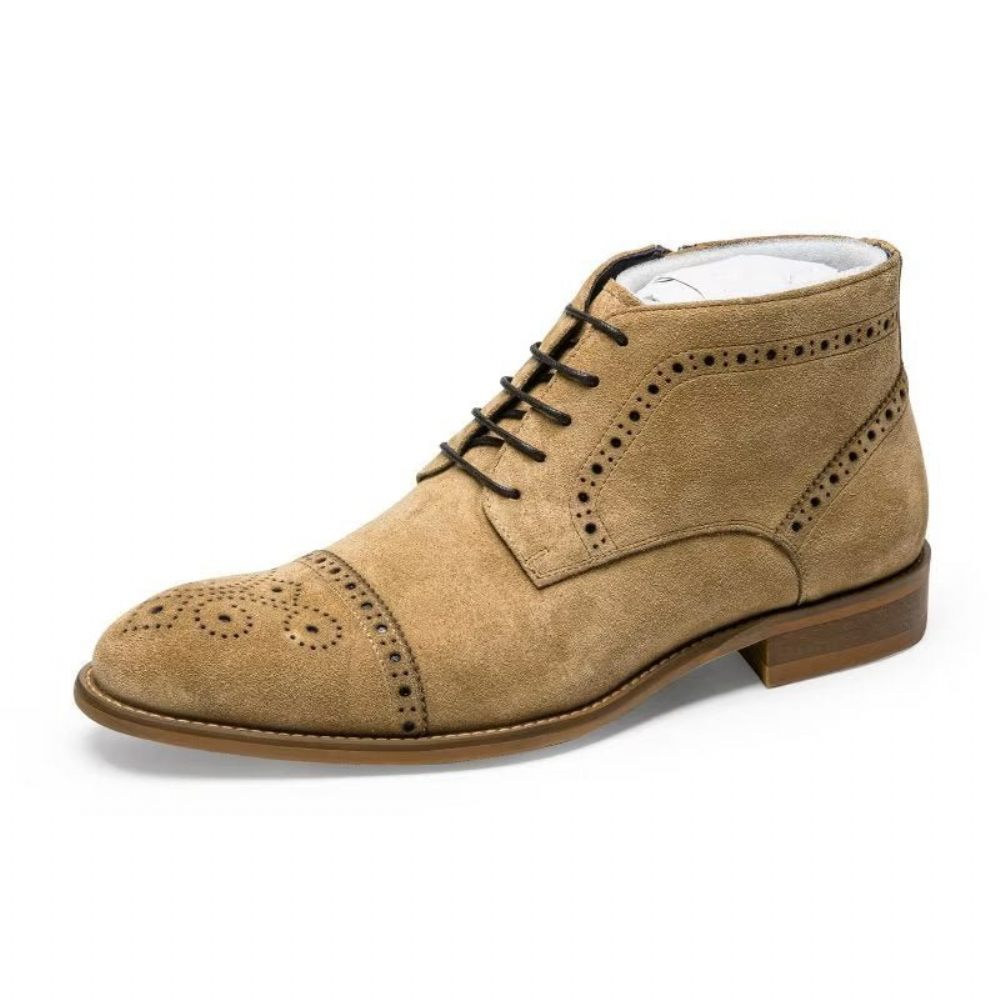 Bottes Pour Hommes Bottines Habillées - Marron