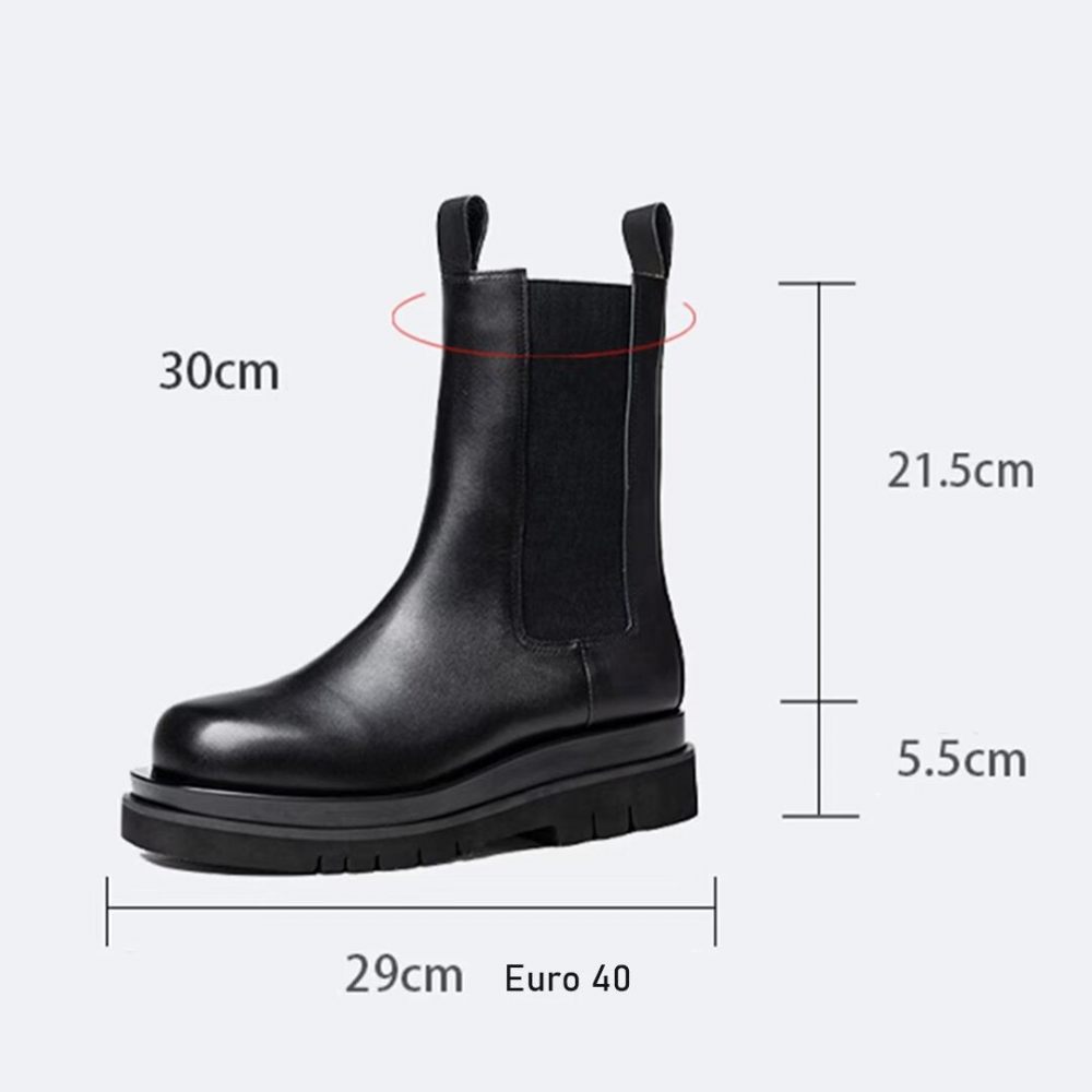 Bottes Pour Hommes Bottines Hautes - Noir