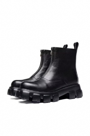 Bottes Pour Hommes Bottines Hautes Cuir