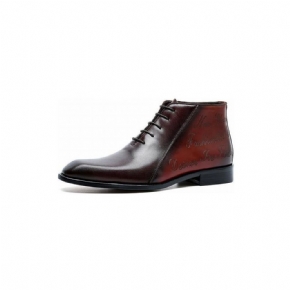 Bottes Pour Hommes Bottines À Lacets Cuir Exotique Luxe