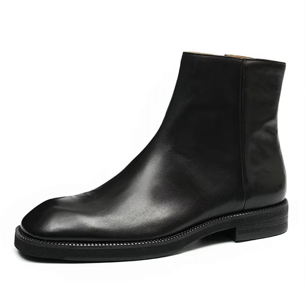 Bottes Pour Hommes Bottines Lisses