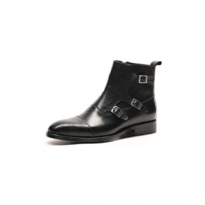 Bottes Pour Hommes Bottines Luxe Cuir Vache Croczip