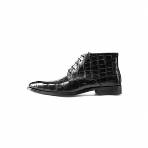 Bottes Pour Hommes Bottines Richelieu À Lacets Cuir