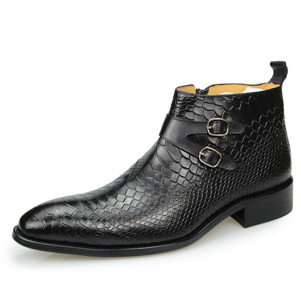 Bottes Pour Hommes Chic Croctex Zippées À Bout Pointu