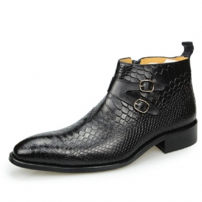 Bottes Pour Hommes Chic Croctex Zippées À Bout Pointu