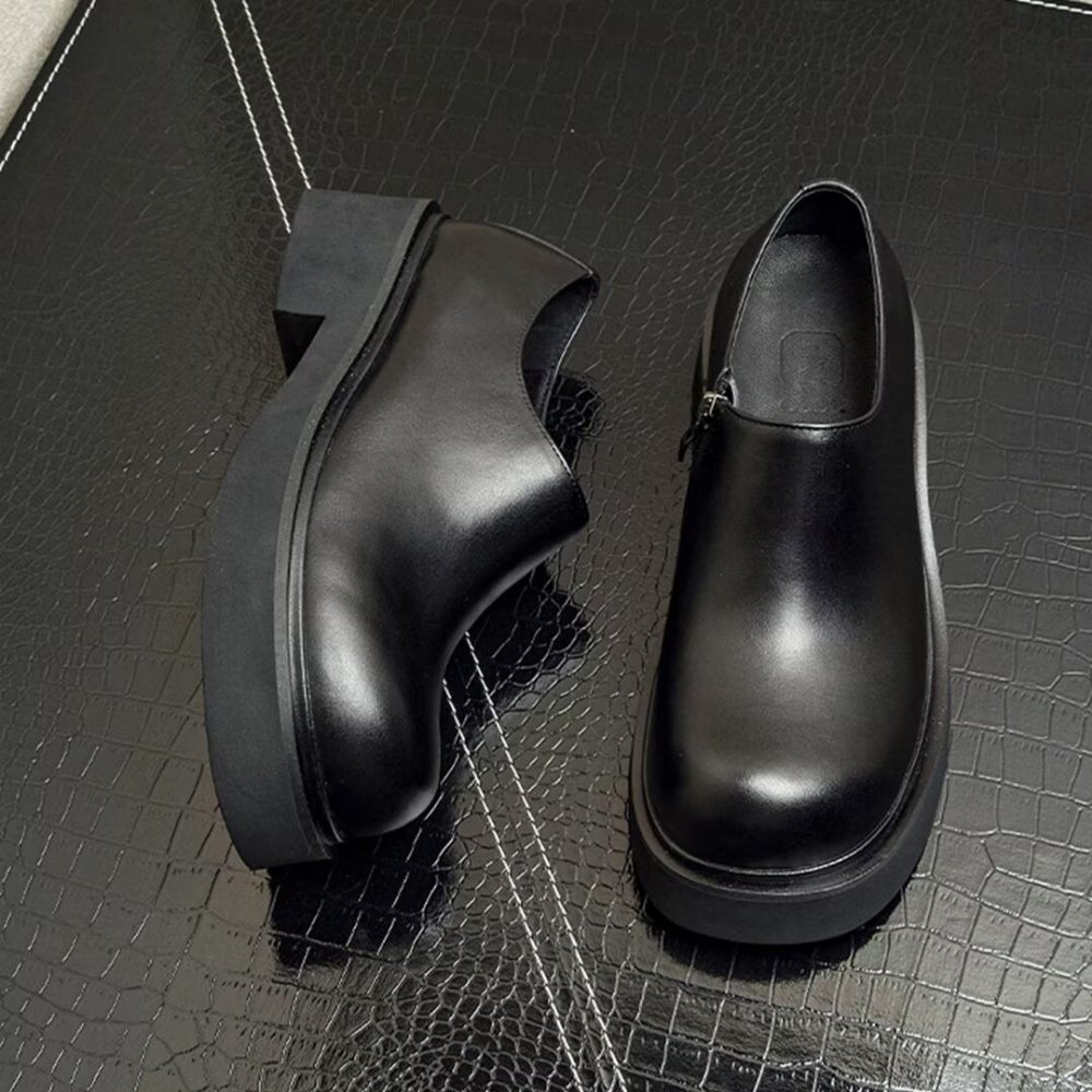 Bottes Pour Hommes Classiques À Enfiler Cuir - Noir