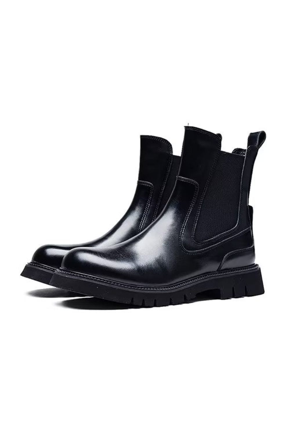 Bottes Pour Hommes Cuir Raffinées À Hauteur Cheville