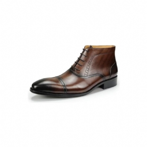 Bottes Pour Hommes Cuir Véritable Bottines Habillées D'affaires