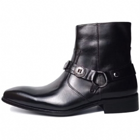 Bottes Pour Hommes Elite Solid Bottines Cuir Véritable