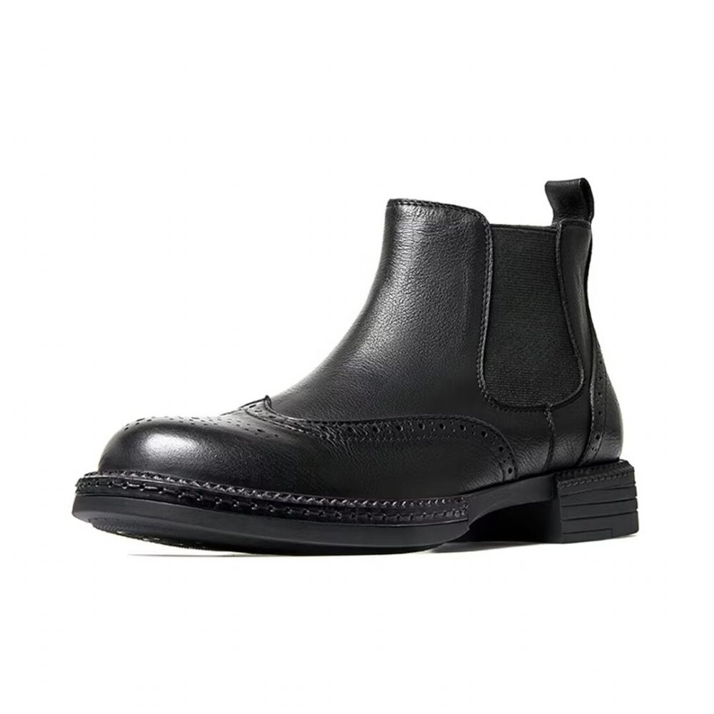 Bottes Pour Hommes À Enfiler - Noir