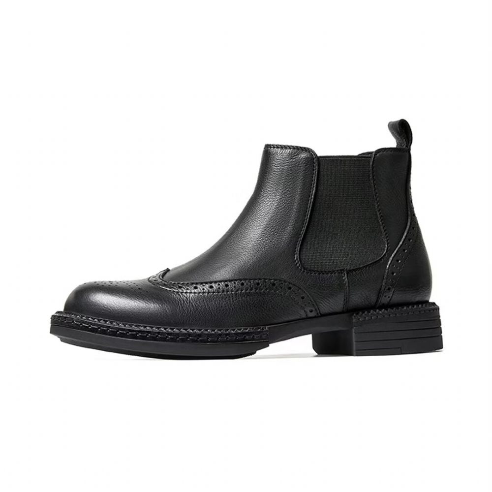 Bottes Pour Hommes À Enfiler - Noir