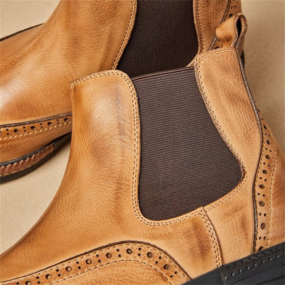 Bottes Pour Hommes À Enfiler - Noir